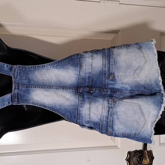 Dungaree Parisian Collection Shorts Bib Overalls Size 7 - Picture 5 of 8